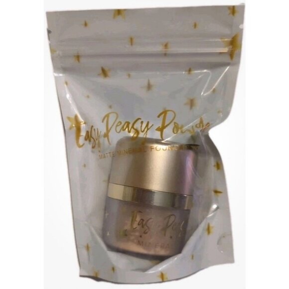 Belle Beauty Easy Peasy Powder Matte Mineral Foundation -MEDIUM TAN - New/Sealed - Picture 1 of 2